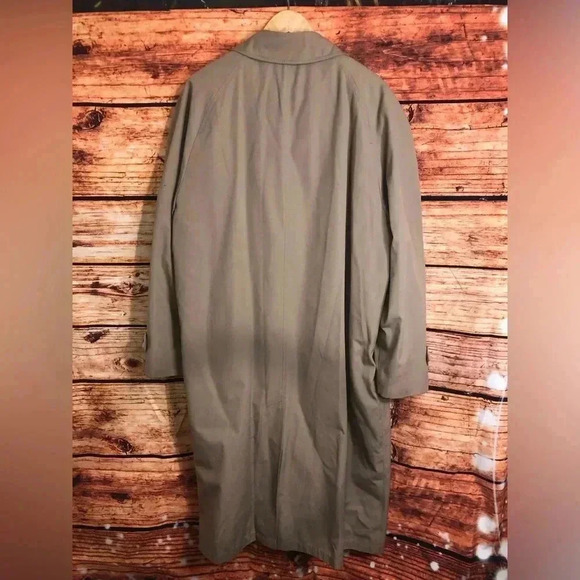 Vintage London Fog Tan Trench Cost with Removable Quilted Liner Size 44 - Picture 10 of 16